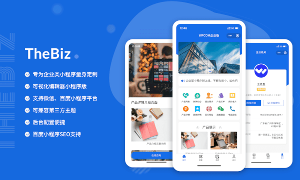 TheBiz 企业版WordPress小程序